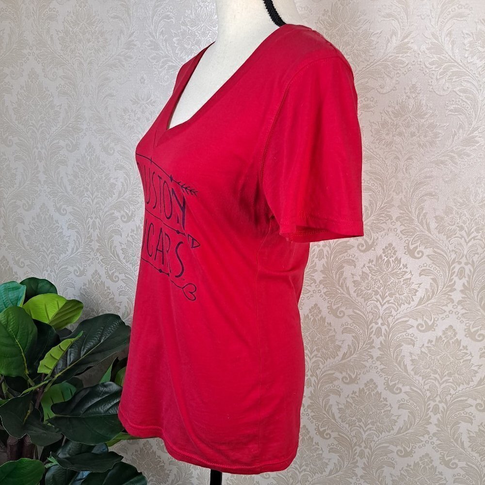 Jansport Size Large Women's Houston Cougars Tshirt Red Short Sleeve Euc — image 4 of 8